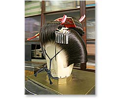 Formal hair for the young lady in Meiji period 'Takashimada' style
