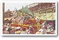 大正９年８月日本橋魚河岸水神祭に登場した鮪山車
